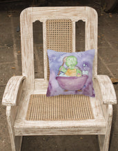 Load image into Gallery viewer, Turtle Bathing Watercolor Fabric Decorative Pillow BB7344PW1818