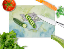 Load image into Gallery viewer, Raccoon Bathing Watercolor Glass Cutting Boards – Durable, Decorative Kitchen Art Large BB7345LCB