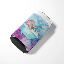 Load image into Gallery viewer, Elephant Bathing Watercolor Can or Bottle Hugger BB7346CC