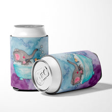 Load image into Gallery viewer, Elephant Bathing Watercolor Can or Bottle Hugger BB7346CC