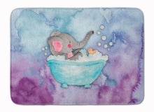Load image into Gallery viewer, Elephant Bathing Watercolor Machine Washable Memory Foam Mat BB7346RUG