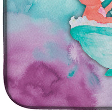 Load image into Gallery viewer, Rabbit and Squirrel Bathing Watercolor Dish Drying Mat – Absorbent, Artistic Kitchen Essentials BB7348DDM