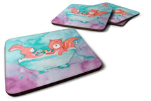 Load image into Gallery viewer, Rabbit and Squirrel Bathing Watercolor Foam Coaster  BB7348FC