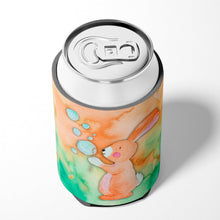 Load image into Gallery viewer, Rabbit and Bubbles Watercolor Can or Bottle Hugger BB7349CC