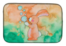 Load image into Gallery viewer, Rabbit and Bubbles Watercolor Dish Drying Mat – Absorbent, Artistic Kitchen Essentials BB7349DDM