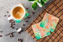 Load image into Gallery viewer, Rabbit and Bubbles Watercolor Foam Coaster  BB7349FC