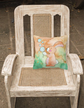 Load image into Gallery viewer, Rabbit and Bubbles Watercolor Fabric Decorative Pillow BB7349PW1818