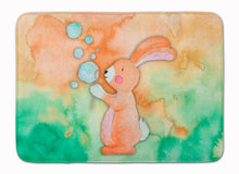 Load image into Gallery viewer, Rabbit and Bubbles Watercolor Machine Washable Memory Foam Mat BB7349RUG