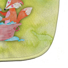 Load image into Gallery viewer, Foxes Bathing Watercolor Baby Bib BB7350BIB