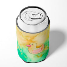 Load image into Gallery viewer, Rubber Duckie Watercolor Can or Bottle Hugger BB7351CC