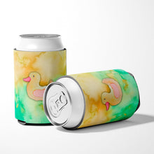 Load image into Gallery viewer, Rubber Duckie Watercolor Can or Bottle Hugger BB7351CC