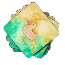 Load image into Gallery viewer, Rubber Duckie Watercolor Foam Coaster  BB7351FC