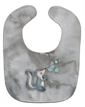 Load image into Gallery viewer, Skunk and Bubbles Watercolor Baby Bib BB7352BIB
