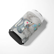 Load image into Gallery viewer, Skunk and Bubbles Watercolor Can or Bottle Hugger BB7352CC
