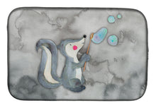 Load image into Gallery viewer, Skunk and Bubbles Watercolor Dish Drying Mat – Absorbent, Artistic Kitchen Essentials BB7352DDM