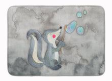 Load image into Gallery viewer, Skunk and Bubbles Watercolor Machine Washable Memory Foam Mat BB7352RUG