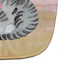 Load image into Gallery viewer, Sleeping Grey Cat Watercolor Baby Bib BB7353BIB
