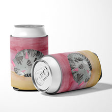 Load image into Gallery viewer, Sleeping Grey Cat Watercolor Can or Bottle Hugger BB7353CC