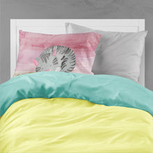 Load image into Gallery viewer, Sleeping Grey Cat Watercolor Fabric Standard Pillowcase – Artistic Decorative Front, White Back BB7353PILLOWCASE