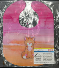 Load image into Gallery viewer, Orange Cat Watercolor Baby Bib BB7354BIB
