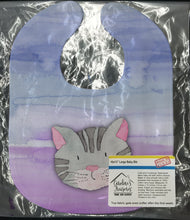 Load image into Gallery viewer, Cat Face Watercolor Baby Bib BB7355BIB