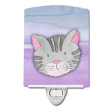 Load image into Gallery viewer, Cat Face Watercolor Ceramic Night Light BB7355CNL