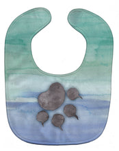 Load image into Gallery viewer, Cat Paw Watercolor Baby Bib BB7356BIB