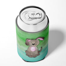 Load image into Gallery viewer, Dog Teal and Green Watercolor Can or Bottle Hugger BB7357CC