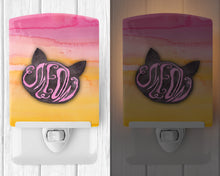 Load image into Gallery viewer, Cat Face Meow Watercolor Ceramic Night Light BB7358CNL
