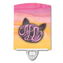 Load image into Gallery viewer, Cat Face Meow Watercolor Ceramic Night Light BB7358CNL