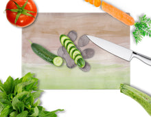 Load image into Gallery viewer, Dog Paw Watercolor Glass Cutting Boards – Durable, Decorative Kitchen Art Large BB7359LCB