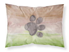 Load image into Gallery viewer, Dog Paw Watercolor Fabric Standard Pillowcase – Artistic Decorative Front, White Back BB7359PILLOWCASE