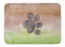Load image into Gallery viewer, Dog Paw Watercolor Machine Washable Memory Foam Mat BB7359RUG