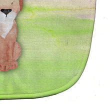 Load image into Gallery viewer, Dog Green and Brown Watercolor Baby Bib BB7360BIB