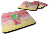Load image into Gallery viewer, Flowering Cactus Watercolor Foam Coaster  BB7361FC
