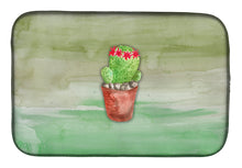 Load image into Gallery viewer, Cactus Green Watercolor Dish Drying Mat – Absorbent, Artistic Kitchen Essentials BB7364DDM