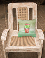 Load image into Gallery viewer, Cactus Green Watercolor Fabric Decorative Pillow BB7364PW1818