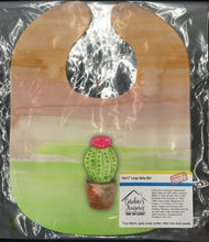 Load image into Gallery viewer, Cactus Green and Brown Watercolor Baby Bib BB7365BIB