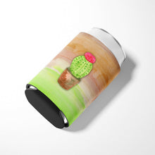 Load image into Gallery viewer, Cactus Green and Brown Watercolor Can or Bottle Hugger BB7365CC