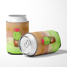 Load image into Gallery viewer, Cactus Green and Brown Watercolor Can or Bottle Hugger BB7365CC