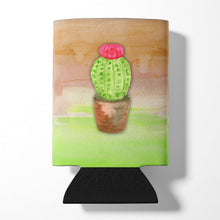 Load image into Gallery viewer, Cactus Green and Brown Watercolor Can or Bottle Hugger BB7365CC