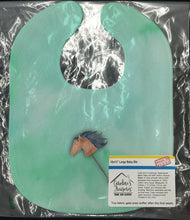 Load image into Gallery viewer, Stick Horse Watercolor Baby Bib BB7366BIB