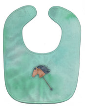 Load image into Gallery viewer, Stick Horse Watercolor Baby Bib BB7366BIB