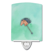 Load image into Gallery viewer, Stick Horse Watercolor Ceramic Night Light BB7366CNL