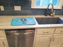 Load image into Gallery viewer, Cowgirl Watercolor Dish Drying Mat – Absorbent, Artistic Kitchen Essentials BB7367DDM