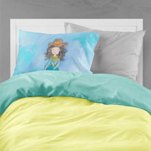 Load image into Gallery viewer, Cowgirl Watercolor Fabric Standard Pillowcase – Artistic Decorative Front, White Back BB7367PILLOWCASE