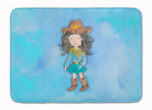 Load image into Gallery viewer, Cowgirl Watercolor Machine Washable Memory Foam Mat BB7367RUG