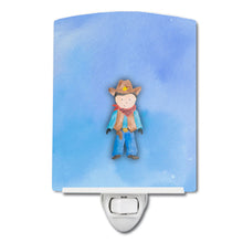 Load image into Gallery viewer, Cowboy Watercolor Ceramic Night Light BB7368CNL