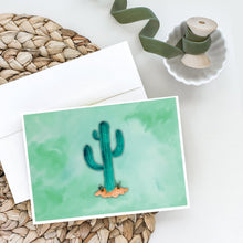 Load image into Gallery viewer, Western Cactus Watercolor Greeting Cards -  Blank Note Cards – 8-Pack of Artist-Designed Cards with Envelopes