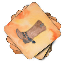 Load image into Gallery viewer, Cowboy Boot Watercolor Foam Coaster  BB7371FC